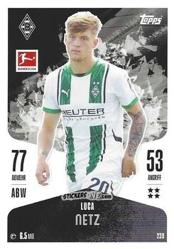 Figurina Luca Netz - German Fussball Bundesliga 2024-2025. Match Attax
 n. 239 - Topps