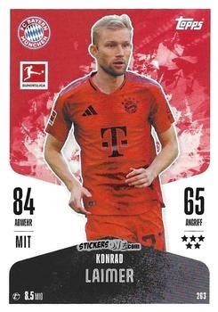 Cromo Konrad Laimer - German Fussball Bundesliga 2024-2025. Match Attax
 n. 263 - Topps