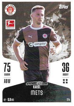 Cromo Karol Mets - German Fussball Bundesliga 2024-2025. Match Attax
 n. 274 - Topps