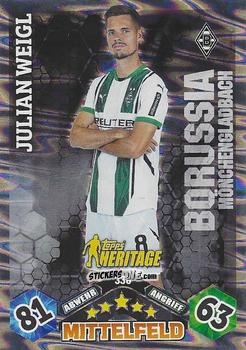 Figurina Julian Weigl - German Fussball Bundesliga 2024-2025. Match Attax
 n. 338 - Topps