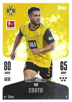 Sticker Yan Couto - German Fussball Bundesliga 2024-2025. Match Attax
 n. 77 - Topps