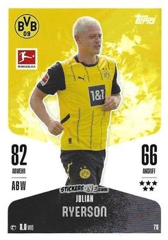Cromo Julian Ryerson - German Fussball Bundesliga 2024-2025. Match Attax
 n. 78 - Topps