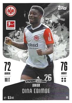 Figurina Junior Dina Ebimbe - German Fussball Bundesliga 2024-2025. Match Attax
 n. 99 - Topps