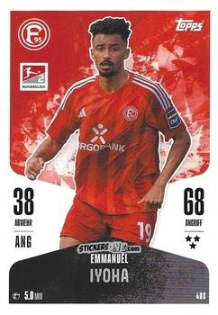 Figurina Emmanuel Iyoha - German Fussball Bundesliga 2024-2025. Match Attax
 n. 408 - Topps