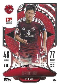 Cromo Kanji Okunuki - German Fussball Bundesliga 2024-2025. Match Attax
 n. 464 - Topps