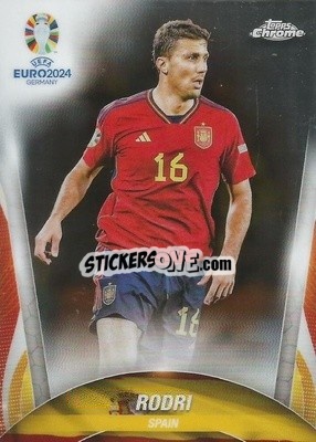 Sticker Rodri - Chrome UEFA Euro 2024
 n. 29 - Topps