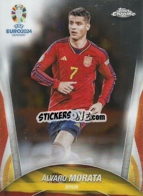 Sticker Alvaro Morata - Chrome UEFA Euro 2024
 n. 76 - Topps