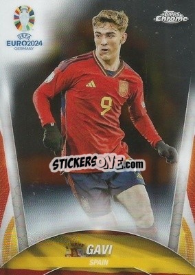 Sticker Gavi - Chrome UEFA Euro 2024
 n. 87 - Topps