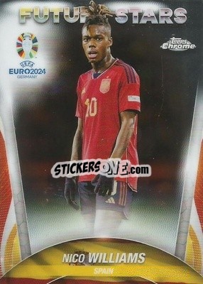 Sticker Nico Williams - Chrome UEFA Euro 2024
 n. 105 - Topps