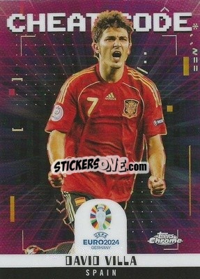 Sticker David Villa - Chrome UEFA Euro 2024
 n. CC-9 - Topps