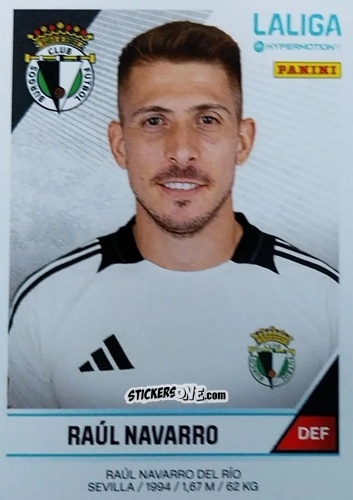 Cromo Raúl Navarro - LaLiga Hypermotion 2024-2025
 n. 44A - Panini