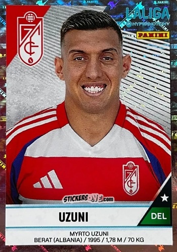 Cromo Myrto Uzuni - LaLiga Hypermotion 2024-2025
 n. 248 - Panini