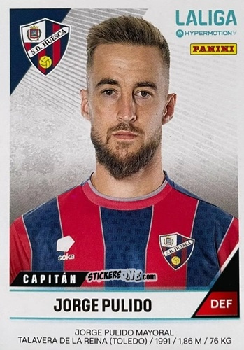 Figurina Jorge Pulido - LaLiga Hypermotion 2024-2025
 n. 255 - Panini