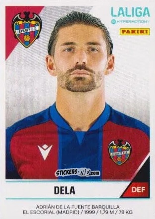 Figurina Adrián de la Fuente - LaLiga Hypermotion 2024-2025
 n. 274 - Panini