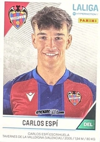 Cromo Carlos Espí - LaLiga Hypermotion 2024-2025
 n. 284B - Panini