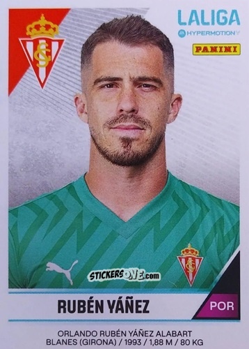 Cromo Rubén Yañez - LaLiga Hypermotion 2024-2025
 n. 365 - Panini