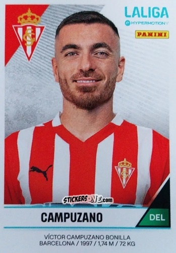 Cromo Víctor Campuzano - LaLiga Hypermotion 2024-2025
 n. 380A - Panini
