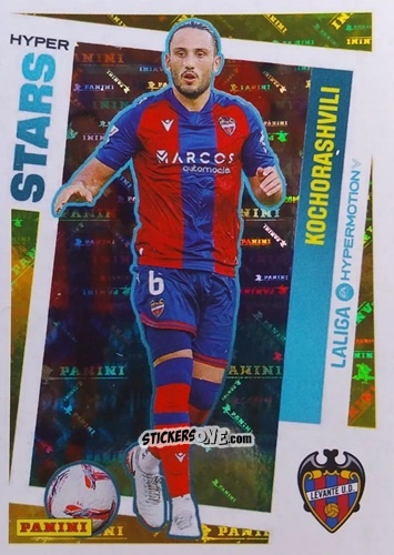 Figurina Giorgi Kochorashvili (Levante UD) - LaLiga Hypermotion 2024-2025
 n. 439 - Panini
