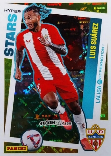 Figurina Luis Suárez (UD Almería) - LaLiga Hypermotion 2024-2025
 n. 444 - Panini