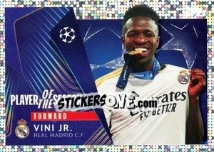 Sticker Vini Jr. (Real Madrid CF) - UEFA Champions League 2024-2025
 n. 13 - Topps
