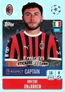 Sticker Davide Calabria (Captain) - UEFA Champions League 2024-2025
 n. 29 - Topps