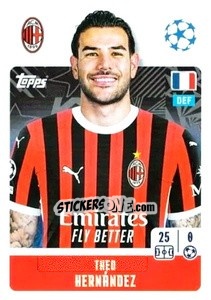 Sticker Theo Hernández - UEFA Champions League 2024-2025
 n. 33 - Topps