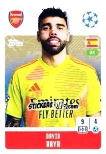 Sticker David Raya - UEFA Champions League 2024-2025
 n. 42 - Topps