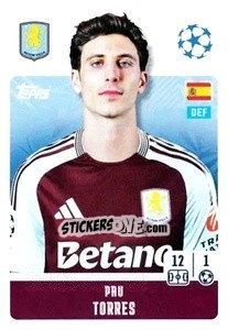 Sticker Pau Torres - UEFA Champions League 2024-2025
 n. 68 - Topps