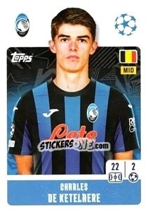 Sticker Charles De Ketelaere - UEFA Champions League 2024-2025
 n. 85 - Topps
