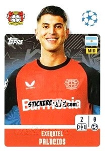 Sticker Exequiel Palacios - UEFA Champions League 2024-2025
 n. 106 - Topps