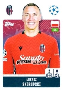 Sticker Łukasz Skorupski - UEFA Champions League 2024-2025
 n. 114 - Topps