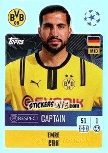 Sticker Emre Can (Captain) - UEFA Champions League 2024-2025
 n. 125 - Topps