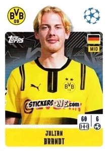 Sticker Julian Brandt - UEFA Champions League 2024-2025
 n. 131 - Topps