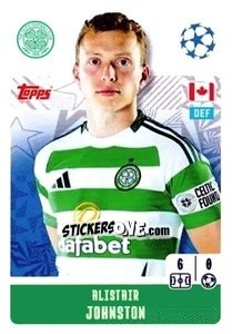 Sticker Alistair Johnston - UEFA Champions League 2024-2025
 n. 140 - Topps