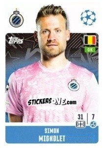 Sticker Simon Mignolet - UEFA Champions League 2024-2025
 n. 150 - Topps