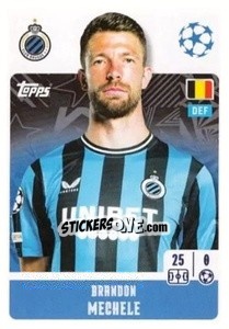 Sticker Brandon Mechele - UEFA Champions League 2024-2025
 n. 151 - Topps