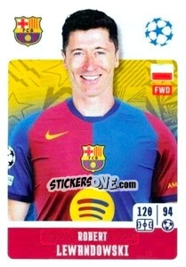 Sticker Robert Lewandowski - UEFA Champions League 2024-2025
 n. 171 - Topps