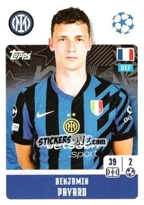 Sticker Benjamin Pavard - UEFA Champions League 2024-2025
 n. 188 - Topps