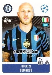 Sticker Federico Dimarco - UEFA Champions League 2024-2025
 n. 189 - Topps