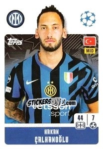 Sticker Hakan Çalhanoğlu - UEFA Champions League 2024-2025
 n. 192 - Topps