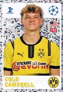 Sticker Cole Campbell (Borussia Dortmund) - UEFA Champions League 2024-2025
 n. 234 - Topps