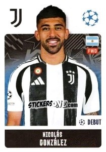 Sticker Nicolás González - UEFA Champions League 2024-2025
 n. 256 - Topps