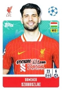 Sticker Dominik Szoboszlai - UEFA Champions League 2024-2025
 n. 265 - Topps