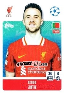 Sticker Diogo Jota - UEFA Champions League 2024-2025
 n. 269 - Topps