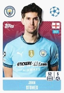 Sticker John Stones - UEFA Champions League 2024-2025
 n. 275 - Topps