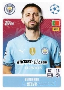 Sticker Bernardo Silva - UEFA Champions League 2024-2025
 n. 279 - Topps