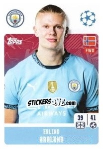 Sticker Erling Haaland - UEFA Champions League 2024-2025
 n. 281 - Topps