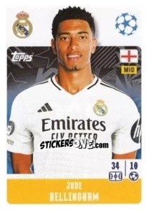 Sticker Jude Bellingham - UEFA Champions League 2024-2025
 n. 326 - Topps