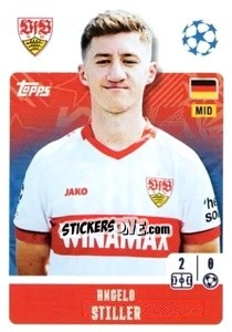 Sticker Angelo Stiller - UEFA Champions League 2024-2025
 n. 385 - Topps
