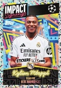 Sticker Kylian Mbappé (Real Madrid CF) - UEFA Champions League 2024-2025
 n. 407 - Topps
